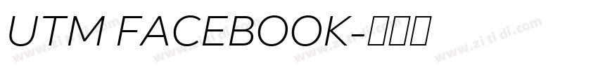 UTM FACEBOOK字体转换